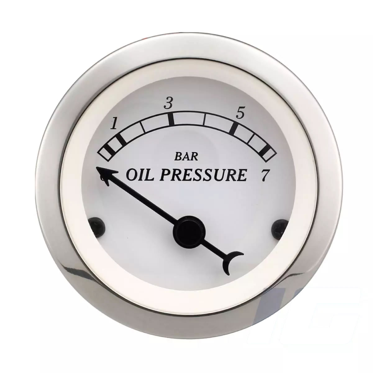 White Face Black Neddle - Oil Pressure Gauges